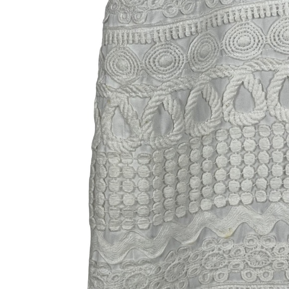 LILLY PULITZER WHITE LABEL RICK RACK RIBBON STRAPLESS WHITE MINI SHEATH DRESS - Picture 12 of 15